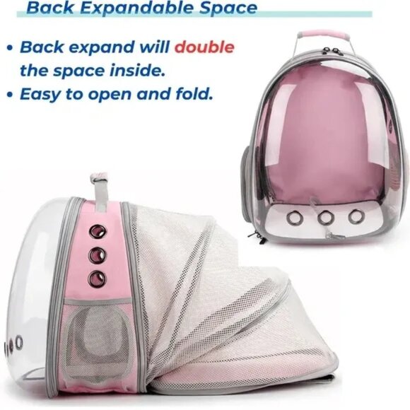 Expandable Bubble Cat & Puppy Carrier Backpack for Small Pets Airline Approved - Picture 6 of 8